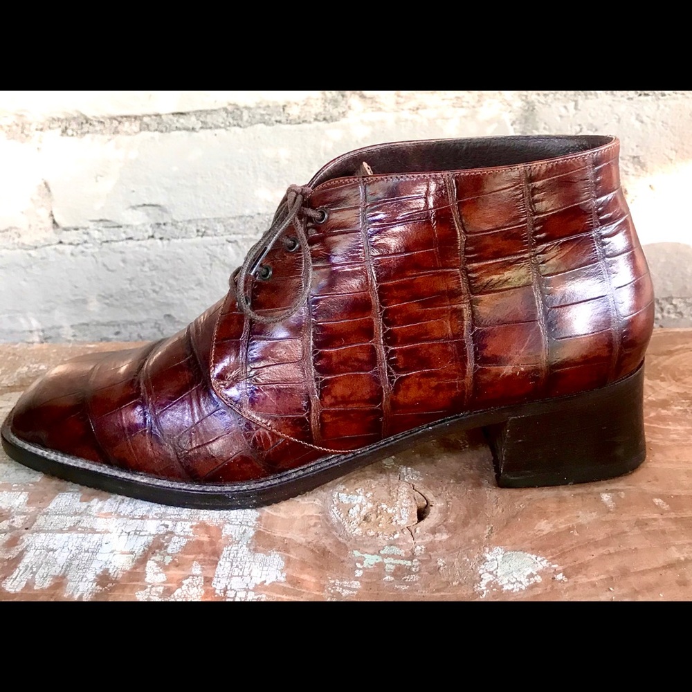 *****SOLD*SOLD****Annie Hall Ankle Boots made in Italy by AMALFI - Picture 4 of 10